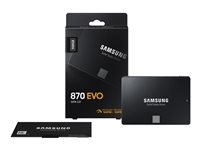Samsung 870 EVO MZ-77E500B - SSD - kryptert - 500 GB - intern - 2.5" - SATA 6Gb/s - buffer: 512 MB - 256-bit AES - TCG Opal Encryption MZ-77E500B/EU