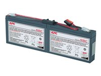 APC Replacement Battery Cartridge #18 - UPS-batteri - 1 x batteri - blysyre - svart - for P/N: AP1250RM, PS450, SC1500, SC250RM1U, SC250RMI1U, SC450R1X542, SC450RM1U, SC450RMI1U RBC18
