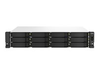 QNAP TS-1264U-RP - NAS-server - 12 brønner - kan monteres i rack - SATA 6Gb/s - RAID 0, 1, 5, 6, 10, JBOD, 50, 60 - RAM 8 GB - 2.5 Gigabit Ethernet - iSCSI støtte - 2U TS-1264U-RP-8G
