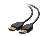 C2G 6ft 4K HDMI Cable - Ultra Flexible Cable with Low Profile Connectors - HDMI-kabel - HDMI hann til HDMI hann - 1.83 m - dobbeltisolert - svart 41364