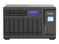 QNAP TVS-h1288X - NAS-server - 12 brønner - SATA 6Gb/s - RAID 0, 1, 5, 6, 10, 50, JBOD, 5 hot spare, 6 hot spare, 60, 10 hot spare, RAID TP - RAM 16 GB - Gigabit Ethernet / 2.5 Gigabit Ethernet / 10 Gigabit Ethernet - iSCSI støtte TVS-H1288X-W1250-16G