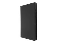 Insmat Exclusive Flip Case - Lommebok for nettbrett - polykarbonat, helnarvet lær - svart - for Samsung Galaxy Tab A7 652-1254