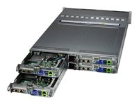 Supermicro BigTwin SuperServer 621BT-HNTR - rackmonterbar - ingen CPU - 0 GB - uten HDD SYS-621BT-HNTR