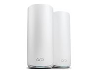 NETGEAR Orbi 870 Series RBE872 - Wi-Fi-system - (ruter, utvider) - inntil 6000 kvadratfot - maske 10GbE, 2.5GbE, Wi-Fi 7 - Wi-Fi 6 - Multibånd RBE872-100EUS