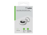 Belkin - Sikker holder for tapfri Bluetooth-tag - hvit - for Apple AirTag F8W973BTWHT