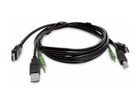 StarTech.com - Adapterkabel - TAA-samsvar - HDMI, USB-type A, 3,5 mm telefonjakk hann til HDMI, USB Type B, 3,5 mm telefonjakk hann - 3 m SKHDMMKVM-10-TAA