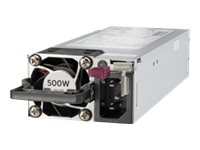 HPE - Strømforsyning - "hot-plug" / redundant (plug-in modul) - Flex Slot - 80 PLUS Platinum - AC 100-240 V - 500 watt - 563 VA 865408-B21