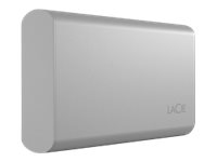 LaCie Portable SSD STKS1000400 - SSD - 1 TB - ekstern (bærbar) - USB (USB-C kontakt) - månesølv - med Seagate Rescue Data Recovery STKS1000400
