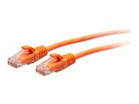C2G 5ft (1.5m) Cat6a Snagless Unshielded (UTP) Slim Ethernet Network Patch Cable - Orange - Koblingskabel - RJ-45 (hann) til RJ-45 (hann) - 1.52 m - 4.8 mm - UTP - CAT 6a - uten hindringer, formstøpt - oransje C2G30176