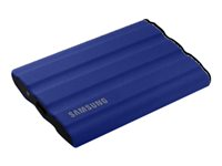 Samsung T7 Shield MU-PE2T0R - SSD - kryptert - 2 TB - ekstern (bærbar) - USB 3.2 Gen 2 (USB-C kontakt) - 256-bit AES - blå MU-PE2T0R/EU