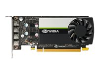 NVIDIA T1000 - Grafikkort - T1000 - 4 GB GDDR6 - PCIe 3.0 x16 lav profil - 4 x Mini DisplayPort VCNT1000-SB