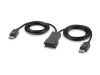 Belkin Secure Modular DP Dual Head Console Cable - Videokabel - TAA-samsvar - DisplayPort (hann) - 1.83 m - 4K-støtte, aktiv F1DN2MOD-CC-P06