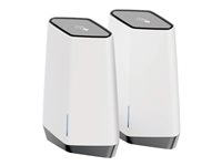 NETGEAR Orbi Pro SXK80 - Wi-Fi-system - (ruter, utvider) - maske 1GbE, 2.5GbE - Wi-Fi 6 - Trippelbånd - veggmonterbar, takmonterbar SXK80-100EUS