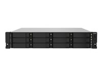 QNAP TS-1232PXU-RP - NAS-server - 12 brønner - kan monteres i rack - SATA 6Gb/s - RAID 0, 1, 5, 6, 10, 50, 60, JBOD - RAM 4 GB - Gigabit Ethernet / 2.5 Gigabit Ethernet / 10 Gigabit Ethernet - iSCSI støtte - 2U TS-1232PXU-RP-4G