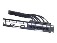 APC Data Distribution Cable - Nettverkskabel - TAA-samsvar - RJ-45 (hunn) til RJ-45 (hunn) - 13.7 m - UTP - CAT 6 - svart DDCC6-045