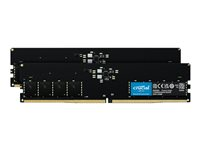 Crucial - DDR5 - sett - 128 GB: 2 x 64 GB - DIMM 288-pin - 2800 MHz / PC5-44800 - CL46 - 1.1 V - ikke-bufret - on-die ECC - svart CT2K64G56C46U5