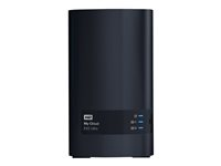 WD My Cloud EX2 Ultra WDBVBZ0240JCH - Personlig skylagringsenhet - 2 brønner - 24 TB - HDD 12 TB x 2 - RAID 0, 1, JBOD - RAM 1 GB - Gigabit Ethernet - iSCSI støtte WDBVBZ0240JCH-EESN