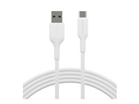 dbramante1928 re-charge - USB-kabel - USB-C hann til USB 2.0 A hann - 2 m - hvit - lade og synkronisere, flettet kabel, 100 % resirkulert plast CB10ACWH7154