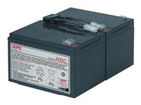 APC Replacement Battery Cartridge #6 - UPS-batteri - 1 x batteri - blysyre - svart - for P/N: SMC1500IC, SMT1000I-AR, SMT1000IC, SUA1000ICH-45, SUA1000I-IN, SUA1000J3W, SUA1500J3W RBC6