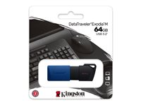 Kingston DataTraveler Exodia M - USB-flashstasjon - 64 GB - USB 3.2 Gen 1 DTXM/64GB