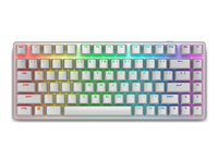 Alienware Pro Wireless Gaming Keyboard - Tastatur - 75% - compact TKL - AlienFX per nøkkel RGB / 16,8 millioner farger - trådløs - 2.4 GHz, Bluetooth 5.1, USB - QWERTY - USA - tastsvitsj: Alienware Linear Mechanical Switches (driftsutskiftbar) - månelys PRO-KB-W-WW