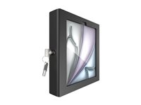 Compulocks iPad Air M2 & M3 11", Apex Enclosure Core Stand - Black - Monteringssett (hus, stativ) - synlige foran/bak kamera og sensorer - for nettbrett - fast 45 grader - låsbar - metall - svart - skjermstørrelse: 11" - skranke, veggmonterbar - for Apple 11-inch iPad Air M2 Wi-Fi, M2 Wi-Fi + Cellular, M3 Wi-Fi, M3 Wi-Fi + Cellular 111B11APXB