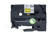 Brother FLe-6511 - Svart på gult - 21 x 45 mm 72 etikett(er) (1 rull(er) x 72 stanseskårne etiketter - for P/N: PTP900C FLE6511