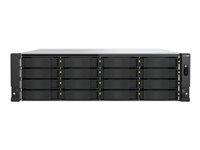 QNAP TS-H1677AXU-RP - NAS-server - 16 brønner - kan monteres i rack - SATA 6Gb/s - RAID 0, 1, 5, 6, 10, 50, 60, JBOD - RAM 32 GB - Gigabit Ethernet / 2.5 Gigabit Ethernet / 5 Gigabit Ethernet / 10 Gigabit Ethernet - iSCSI støtte - 3U TS-H1677AXU-RP-R7-32G