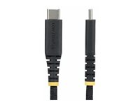 StarTech.com - USB-kabel - 24 pin USB-C (hann) til 24 pin USB-C (hann) - USB 2.0 - 3 A - USB Power Delivery (60W), rett, robust, støtte for Power Delivery 2,0 - svart USB2CC15CMNCBR