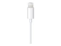 Apple Lightning to 3.5mm Audio Cable - Lydkabel - Lightning hann til 4-polsminijakk hann - 1.2 m - hvit MXK22ZM/A