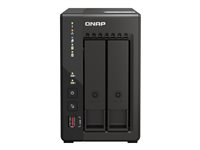 QNAP TS-253E - NAS-server - 2 brønner - SATA 6Gb/s - RAID 0, 1, 5, 6, 10, 50, JBOD, 60 - RAM 8 GB - 2.5 Gigabit Ethernet - iSCSI støtte TS-253E-8G