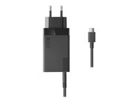 Lenovo 65W USB-C Travel Adapter - Strømadapter - AC 100-240 V - 65 watt - Europa - svart 40AW0065EU