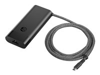 HP 110W Laptop Charger - Strømadapter - USB-C - AC 115/230 V - 110 watt - utgangskontakter: 2 - Europa - svart 8B3Y2AA#ABB