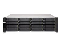 QNAP ES1686DC - NAS-server - 16 brønner - kan monteres i rack - SAS 12Gb/s - RAID 0, 1, 5, 6, 10, JBOD, 5 hot spare, 6 hot spare, 10 hot spare, 1 aktiv reservedel - RAM 64 GB - Gigabit Ethernet / 10 Gigabit Ethernet - iSCSI støtte - 3U ES1686DC-2123IT-64G