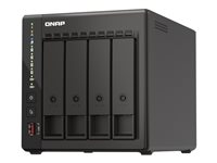 QNAP TS-453E - NAS-server - 4 brønner - 16 TB - SATA 6Gb/s - HDD 4 TB x 4 - RAID 0, 1, 5, 6, 10, JBOD - RAM 8 GB - 2.5 Gigabit Ethernet - iSCSI støtte TS-453E-8G+4XST4000NE001