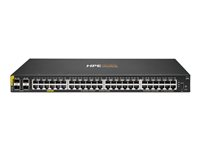 HPE Aruba Networking CX 6000 48p 10M/100M/1G Class4 PoE 4p SFP 1G 740W Switch - Switch - Styrt - 48 x 10/100/1000 (PoE+) + 4 x Gigabit SFP (opplink) - side til side-luftflyt - rackmonterbar, veggmonterbar - PoE+ (740 W) - BTO R9Y03B