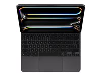Apple Magic Keyboard - Tastatur og folioveske - med styrepute - bakbelysning - Apple Smart connector - AZERTY - Fransk - svart MWR53F/A