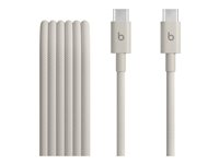 Beats - USB-kabel - 24 pin USB-C (hann) til 24 pin USB-C (hann) - USB 2.0 - 1.5 m - Hurtiglading opptil 60W - surge stone MDGD4ZM/A