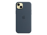 Apple - Baksidedeksel for mobiltelefon - MagSafe-samsvar - silikon - stormblå - for iPhone 15 Plus MXQT3ZM/A