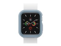 OtterBox EXO EDGE - Støtfanger for smartarmåndsur - polykarbonat, TPE - innsjødisblå - glatt design - for Apple Watch (44 mm) 77-81217