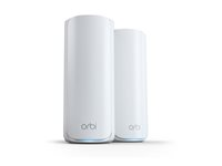 NETGEAR Orbi 770 Series RBE772 - Wi-Fi-system - (ruter, utvider) - inntil 4500 kvadratfot - maske 1GbE, Wi-Fi 7 Multibånd RBE772-100EUS