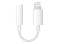 Apple Lightning to 3.5 mm Headphone Jack Adapter - Lightning til hodetelefonjakk-adapter - Lightning hann til mini-phone stereo 3.5 mm hunn MMX62ZM/A