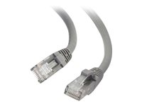 C2G - Koblingskabel - RJ-45 (hann) til RJ-45 (hann) - 5 m - UTP - CAT 6a - med støvel, uten hindringer - grå 82536