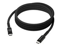 dbramante1928 re-charge it - USB-kabel - 24 pin USB-C (hann) til 24 pin USB-C (hann) - flettet kabel, up to 100W charging power - svart CB20CCBL7235