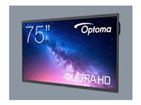 Optoma Creative Touch 5753RK - 75" Diagonalklasse 5-Series LED-bakgrunnsbelyst LCD-skjerm - interaktiv - med pekeskjerm (multiberørings) - 4K UHD (2160p) 3840 x 2160 - Direct LED H1F0C0OBW101