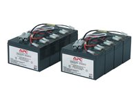 APC Replacement Battery Cartridge #12 - UPS-batteri - 2 x batteri - blysyre - svart - for P/N: DL5000RMT5U, SU3000R3IX160, SU5000R5TBX114, SU5000R5TBXFMR, SU5000R5XLT-TF3 RBC12