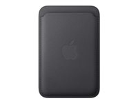 Apple - Lomme for mobiltelefon / kredittkort - MagSafe-samsvar - mikrotvill, FineWoven - svart MGHA4ZM/A