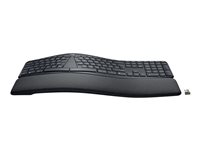 Logitech ERGO K860 Split Keyboard for Business - Tastatur - trådløs - Bluetooth LE - QWERTY - Pan Nordic - grafitt 920-010348