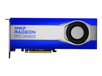AMD Radeon Pro W6800 - Grafikkort - Radeon Pro W6800 - 32 GB GDDR6 - PCIe 4.0 x16 - 6 x Mini DisplayPort 100-506157