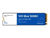 WD Blue SN580 WDS100T3B0E - SSD - 1 TB - intern - M.2 2280 - PCIe 4.0 x4 (NVMe) WDS100T3B0E-00CHF0